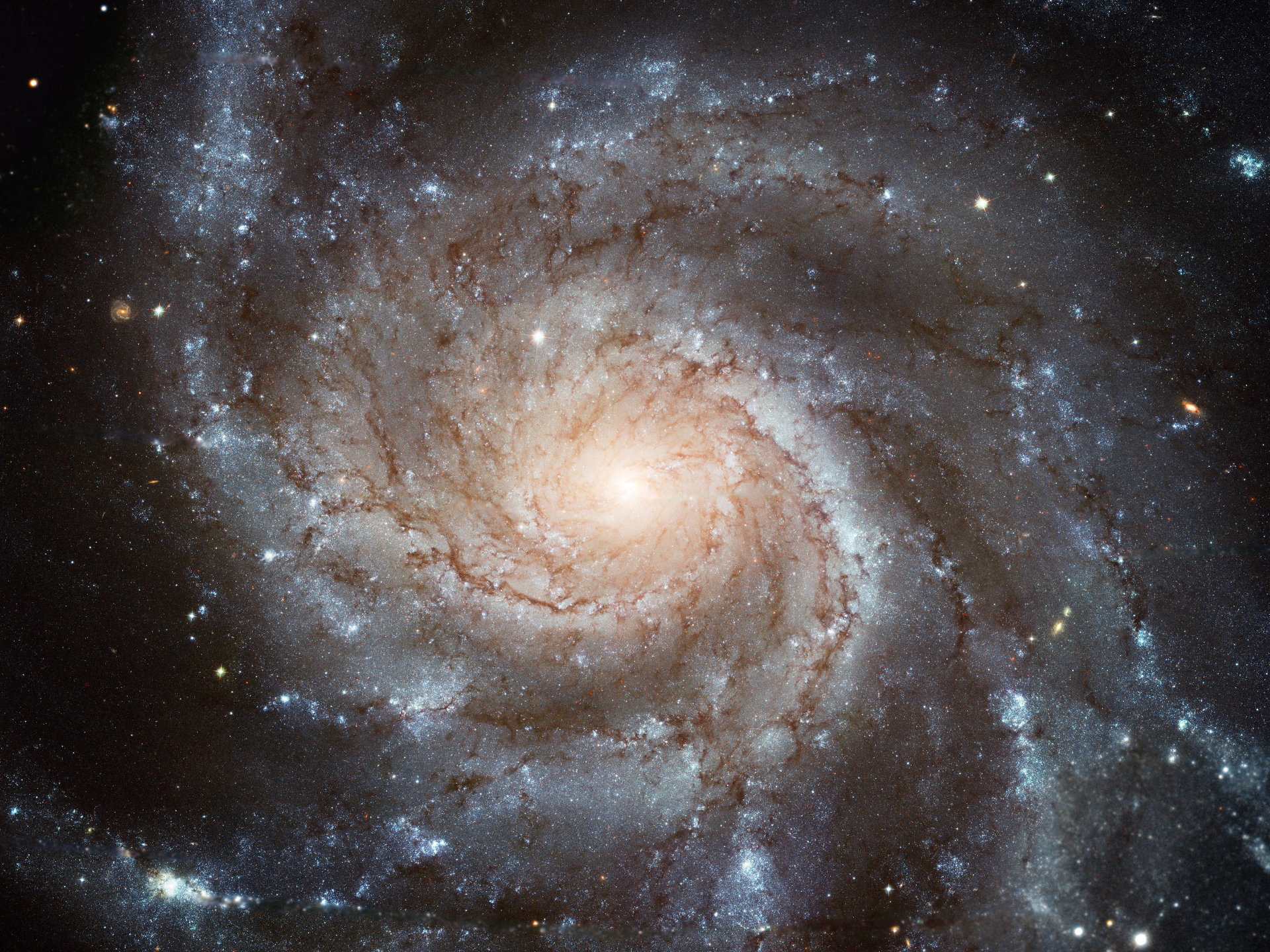 Снимок галактик с телескопа Хаббл