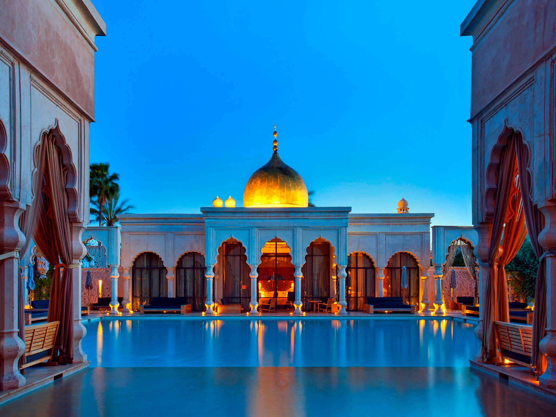 Дворец в Марокко обои